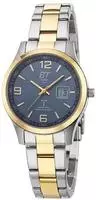 ETT Eco Tech Time ELS-11600-32M Damenuhr Funk Solar Drive Gobi Bicolor