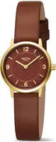 Boccia 3371-02 Damenarmbanduhr Quarz Titan Braun/Goldfarben