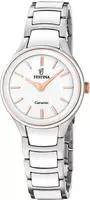 Festina Keramikuhr "Ceramic" Quarzuhr, Armbanduhr, Damenuhr, analog