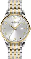 Jacques Lemans Quarzuhr "London" Armbanduhr, Damenuhr, Edelstahlarmband, analog, Tag
