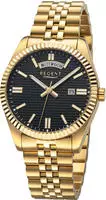 Regent BA-884 Herren-Armbanduhr Goldfarben/Schwarz