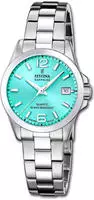Festina Quarzuhr Armbanduhr, Damenuhr, Swiss Made, Edelstahlarmband, analog, Tag