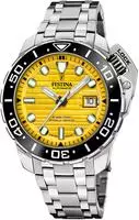 Festina F20043/1, Festina COSC F20043/1 Herren Automatikuhr Gelb male, Geh&auml;use aus