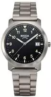 Boccia 3630-03, Boccia 3630-03 Herrenuhr Titan 5 bar Schwarz