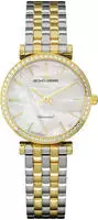 Jacques Lemans Quarzuhr "Milano Diamond" Armbanduhr, Damenuhr, Edelstahlarmband, Lab