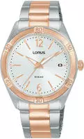 LORUS Damen Analog Quarz Uhr mit Edelstahl Armband,Silber