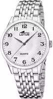 Lotus Quarzuhr "Classic Steel" Armbanduhr, Damenuhr, Herrenuhr, Edelstahlarmband,