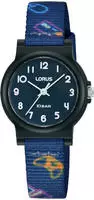 LORUS Kinder Analog Quarz Uhr mit Silikon Armband,Blaues Marineblau