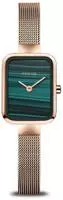 Bering 14520-368, Bering Classic 14520-368 Damenarmbanduhr Gr&uuml;n female, Geh&auml;use aus