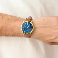 Lotus Quarzuhr "Minimalist for him" Armbanduhr, Herrenuhr, Lederarmband, analog