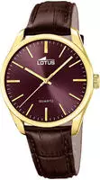 Lotus Quarzuhr "Minimalist for him" Armbanduhr, Herrenuhr, Lederarmband, analog