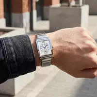 Lotus Quarzuhr "Square Series" Armbanduhr, Damenuhr, Herrenuhr, Edelstahlarmband,