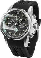 Vostok Europe YM86-640A695 Herrenuhr Atomic Age Multifunktion Schwarz