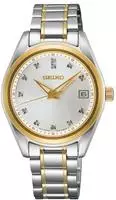 Seiko SUR582P1 Damen Klassische Uhr Silber