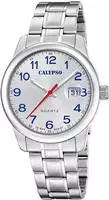 Calypso K5872/2 Herren-Armbanduhr Stahl/Hellgrau