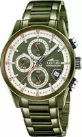 Lotus Pulse Collection 19090/1 Herren-Chronograph aus Edelstahl, gr&uuml;n