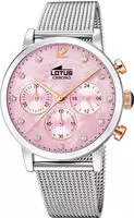 Lotus Chronograph "Trendy" Quarzuhr, Armbanduhr, Damenuhr, Edelstahlarmband, analog