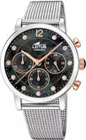 Lotus Chronograph "Trendy" Quarzuhr, Armbanduhr, Damenuhr, Edelstahlarmband, analog