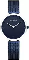 Bering 18132-397, Bering 18132-397 Damenarmbanduhr Blau female, Geh&auml;use aus