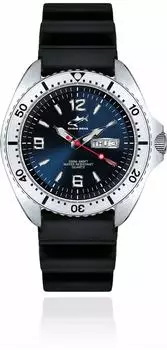 Chris Benz ONE Man 200m Taucheruhr silber/tiefseeblau (CBO-B-KB-SI)
