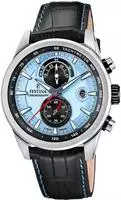 Festina F20695/2 Herren-Armbanduhr Chronograph Schwarz/Hellblau