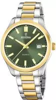 Festina Quarzuhr "Classic Steel" Armbanduhr, Herrenuhr, Edelstahlarmband, analog, Tag