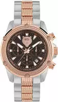 Plein Sport Herren Uhr Hurricane PSDBA1424 Braun Silber Chronograph - Bunt