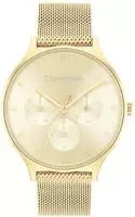 Calvin Klein Multi Zifferblatt Quarz Uhr f&uuml;r Damen Kollektion Timeless MESH MF...