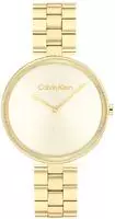 Quarzuhr CALVIN KLEIN "TIMELESS", gold (goldfarben, champagnerfarben), Armbanduhren,