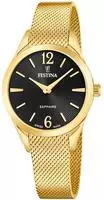 Festina F20077/5, Festina GRACE F20077/5 Damenarmbanduhr Schwarz female, Geh&auml;use aus