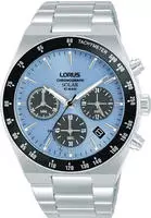 LORUS Chronograph Armbanduhr, Solar, Herrenuhr, Edelstahlarmband, Datum,
