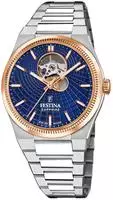 Festina F20061/2, Festina AUTOMATICO F20061/2 Herren Automatikuhr Blau male, Geh&auml;use
