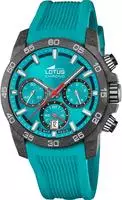 Lotus 18974/4, Lotus CHRONO 18974/4 Herrenchronograph T&uuml;rkis male, Geh&auml;use aus