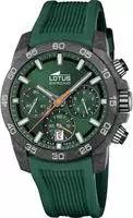 Lotus 18974/2, Lotus CHRONO 18974/2 Herrenchronograph Gr&uuml;n male, Geh&auml;use aus Karbon