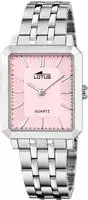 Lotus 18980/3, Lotus SQUARE SERIES 18980/3 Damenarmbanduhr Pink female, Geh&auml;use aus