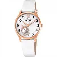 Lotus 18407/K, Lotus JUNIOR COLLECTION 18407/K Kinderuhr Wei&szlig;, Geh&auml;use aus