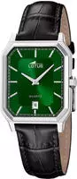 Lotus Quarzuhr "Square Series" Armbanduhr, Herrenuhr, Lederarmband, analog, Tag