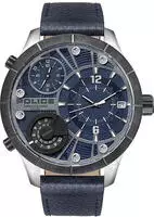 Police PL15662XSTU.03 Bushmaster Herrenuhr 52mm 5ATM - Blau/Silber
