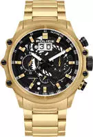 Police LUANG PL16018JSG.02M Herrenchronograph - Gold/Schwarz