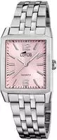Lotus 18985/2, Lotus SQUARE SERIES 18985/2 Damenarmbanduhr Pink female, Geh&auml;use aus