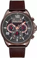 Police PL15658JSBN.12, Police DURDLE PL15658JSBN.12 Herrenarmbanduhr Braun male,