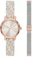 Uhr DKNY Soho Gift Set NY6605SET Rosa Female
