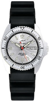 Chris Benz One Medium Silber - Silber Kautschukband