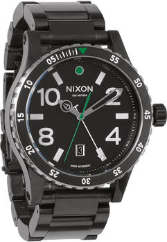 Nixon The Diplomat SS Black/Silver/Green (A277421)