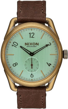 Nixon C39 Leather brass/green crystal/brown (A459 2223)
