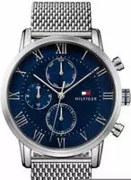 Tommy Hilfiger 1791398, Tommy Hilfiger Kane 44 Mm Watch Silber Mann Silver / Dark
