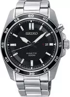 Seiko Kineticuhr Armbanduhr, Herrenuhr, Datum, Edelstahlarmband