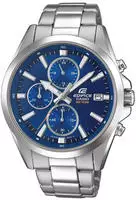 CASIO EDIFICE Chronograph Quarzuhr,Armbanduhr,Herrenuhr, Edelstahlarmband, bis 10bar