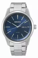 Seiko SNE525P1, Seiko Solar SNE525P1 Herrenarmbanduhr Solarbetrieb Blau male,