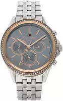 Tommy Hilfiger Diese elegante und modische Uhr mit Steinbesatz ist ein perfektes